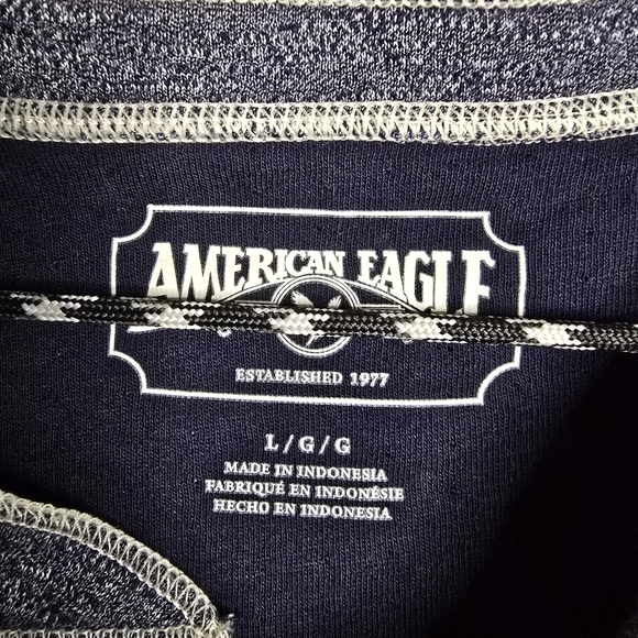 AE Super Soft Long-Sleeve Duofold Henley Thermal T-Shirt Mens Size Large - Picture 4 of 5